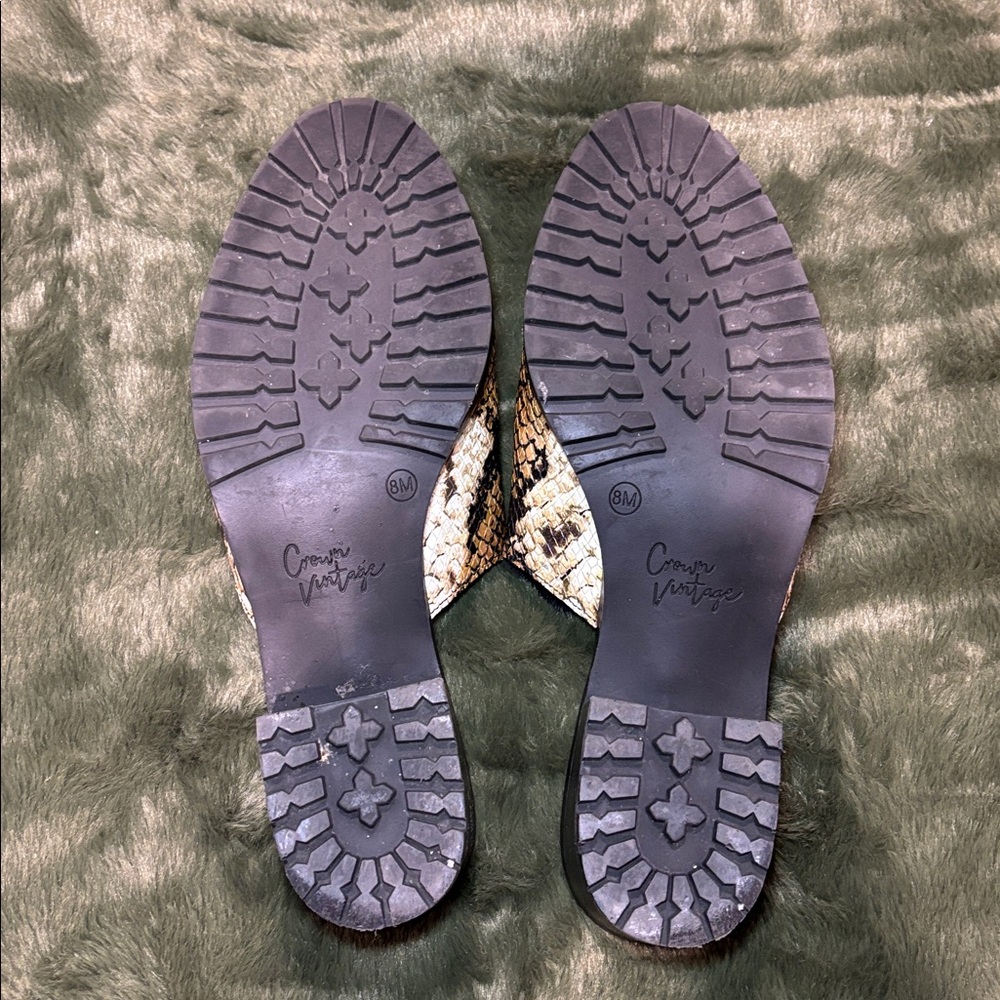 Crown Vintage Rydella python print mules - Picture 4 of 11
